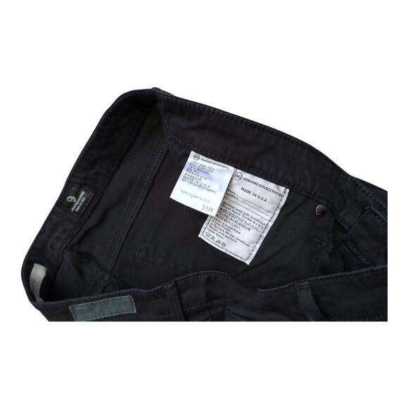 AG ADRIANO GOLDSCHMIED Womens Size 31 R Black Slim Straight Stevie Jeans - Picture 7 of 7